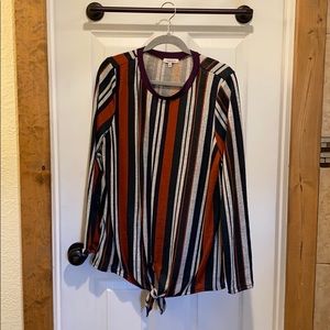 Light knit long sleeve sweater